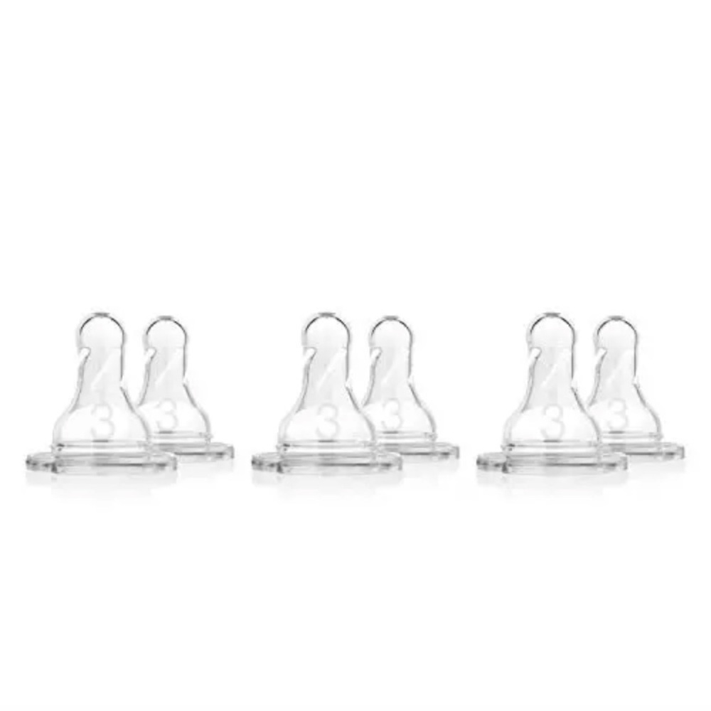 NEW Sealed Dr. Brown’s Nipples standard neck Level 3 SN361 - pack of 6